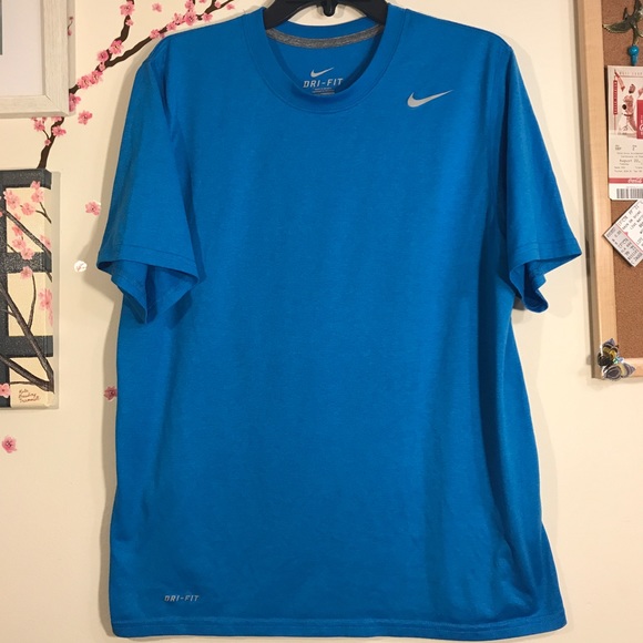 Nike Other - Nike DriFit Legend Blue Short Sleeve T-shirt